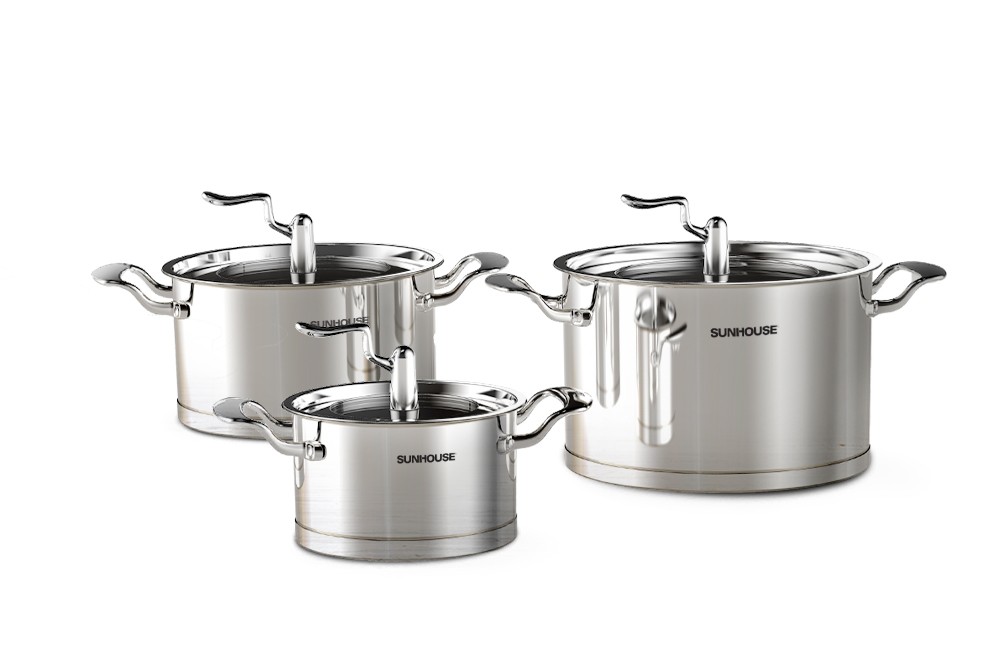 BỘ NỒI INOX 5 ĐÁY SUNHOUSE SHG2503MSA