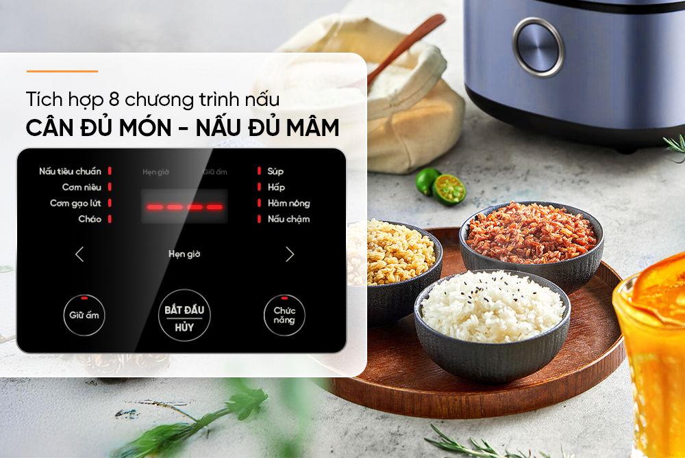 NỒI CƠM ĐIỆN TỬ 1.8L SUNHOUSE SHD8916