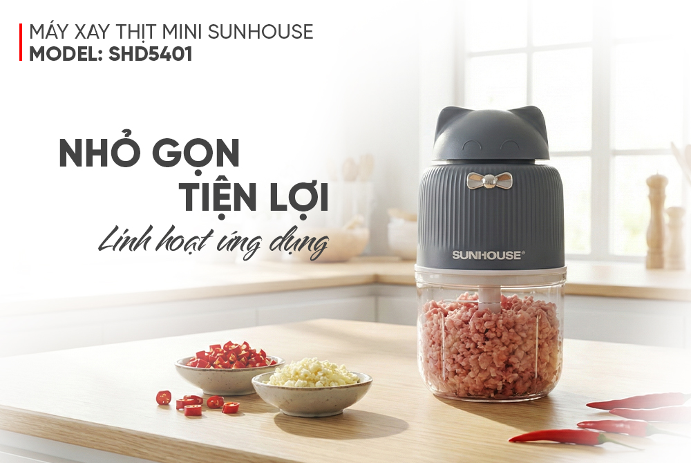 MÁY XAY THỊT MINI SUNHOUSE SHD5401