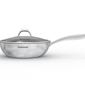 CHẢO XÀO INOX LIỀN ĐÁY HYBRID SUNHOUSE HEALTHY IN28M8VK